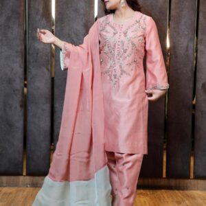 Peach Pink Suit